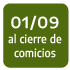 01/09 al cierre de comicios